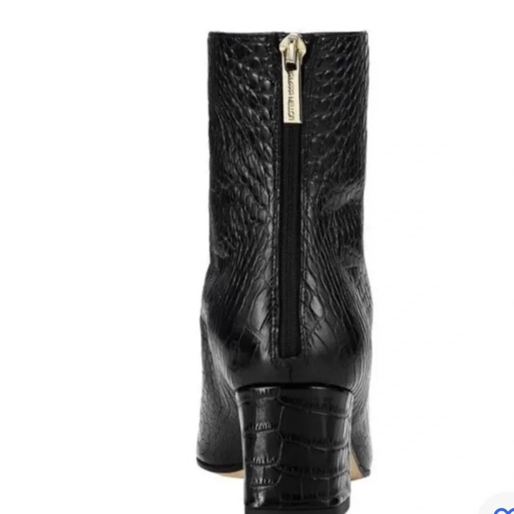 Tamara Mellon Vadim Crocodile Embossed Ankle Bootie - Picture 5 of 11